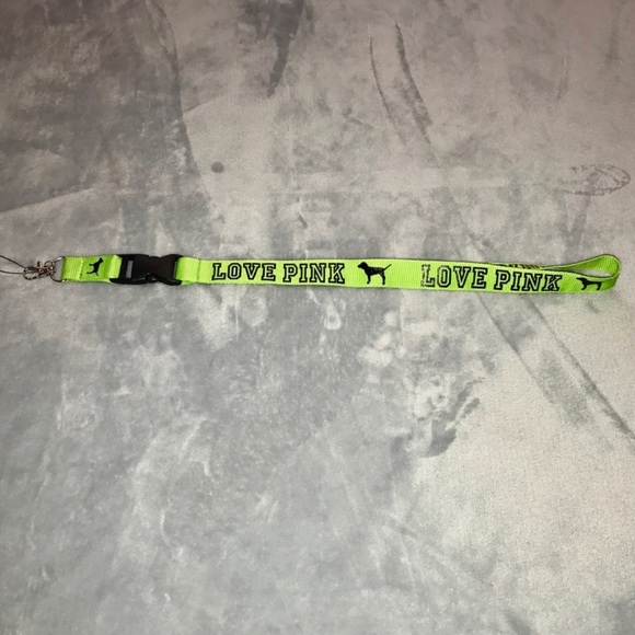 🔥SALE🔥VS PINK Lanyard- Green with Black Graphics - Picture 2 of 2